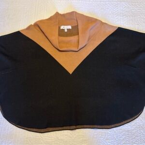 Fever Black and Brown Cowl Neck Sweater